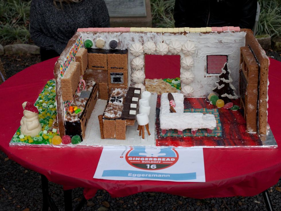 13 Annual AIA Gingerbread build-off December 2013 Best Non-Traditional _ Eggersman with Kitchen