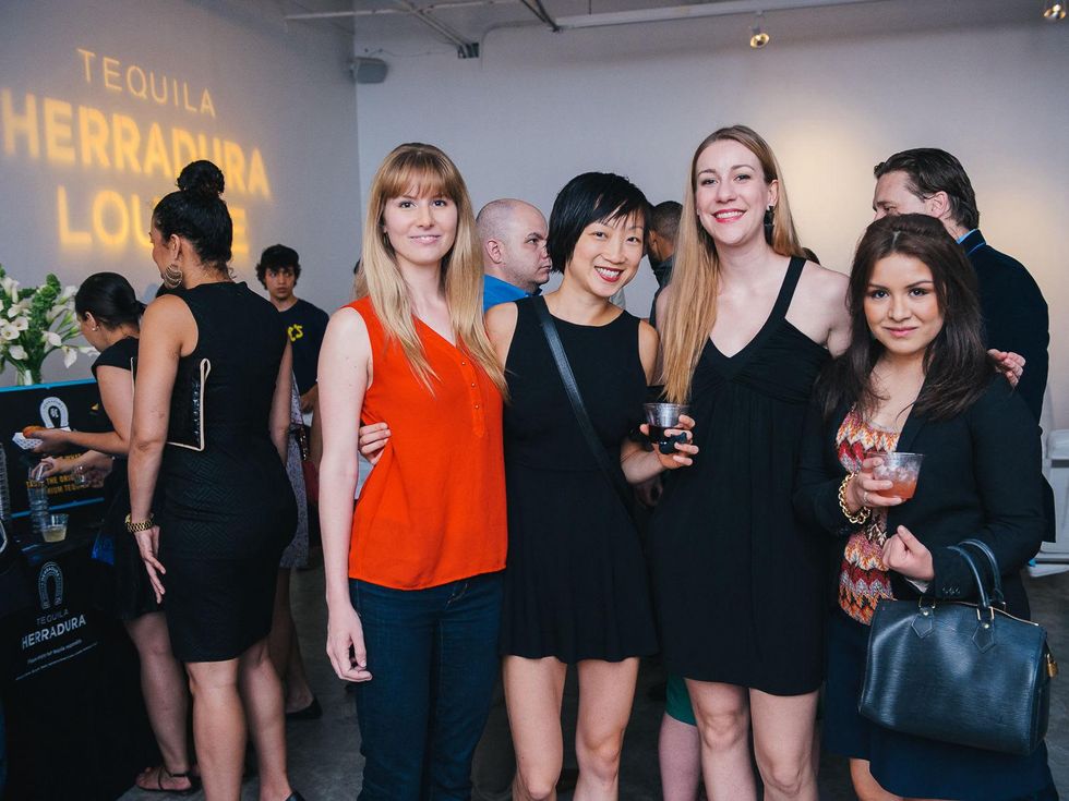 13 Ashley Seddon, from left, Amy Chien, Fiona Deyoung and Darla Guillen at CultureMap's 2014 Tastemakers Awards May 2014