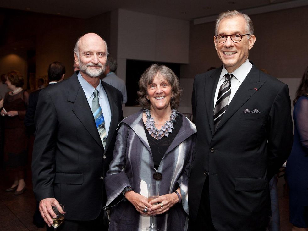 13 Bill and Sara Morgan, from left, with Gary Tinterow at the MFAH opening reception for American Adversaries October 2013