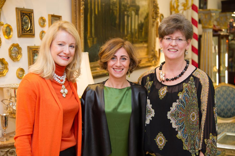 13 Christy Echols, from left, Antonella Aquilino and Lee Ann Badum at the Mrs. B Jewelry Launch at Valobra November 2013