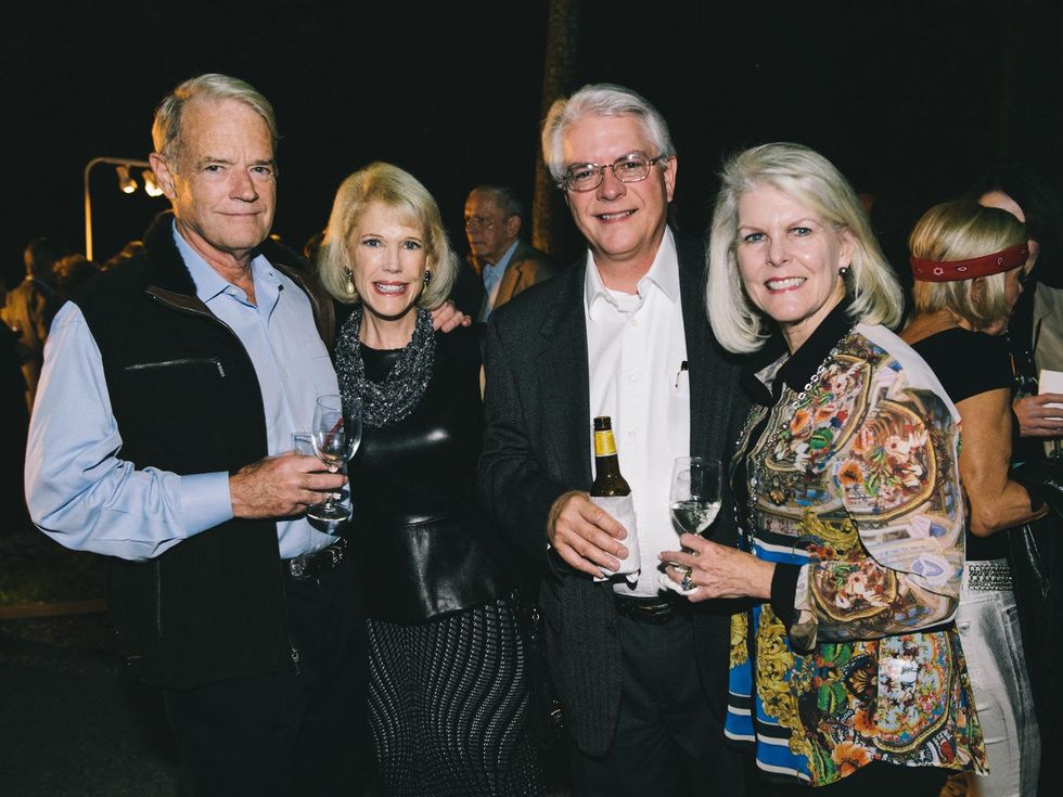 13 David and Leslye Weaver, from left, with David and Tish Peden at the Bayou Preservation Association's Born on the Bayou party October 2013
