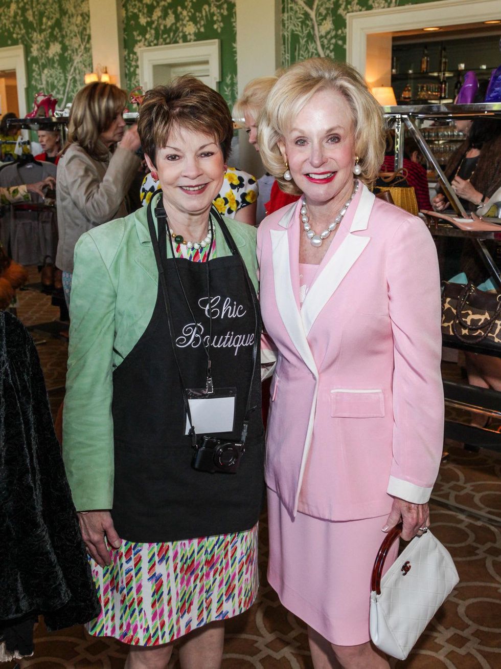 13 Debby Leighton, left, and Carolyn Mann at the Salvation Army luncheon April 2014