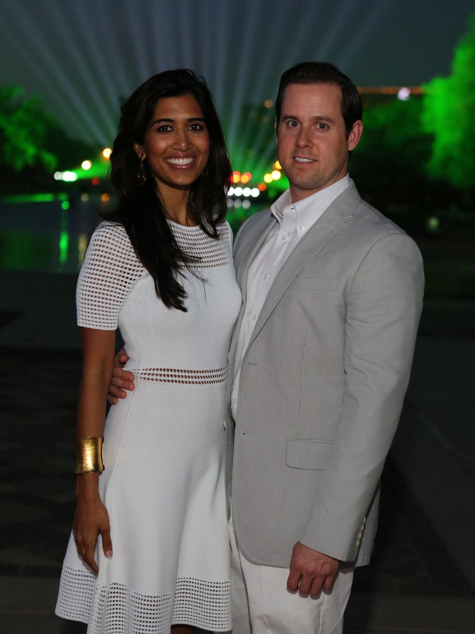 13 Divya and Chris Brown at Evening in the Park April 2014