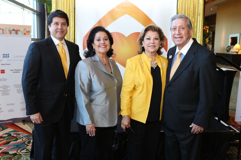 13 Eric Marin, from left, Michele Fraga and Irene and Lupe Fraga at the 1 Million Dollars lunch for Good February 2015