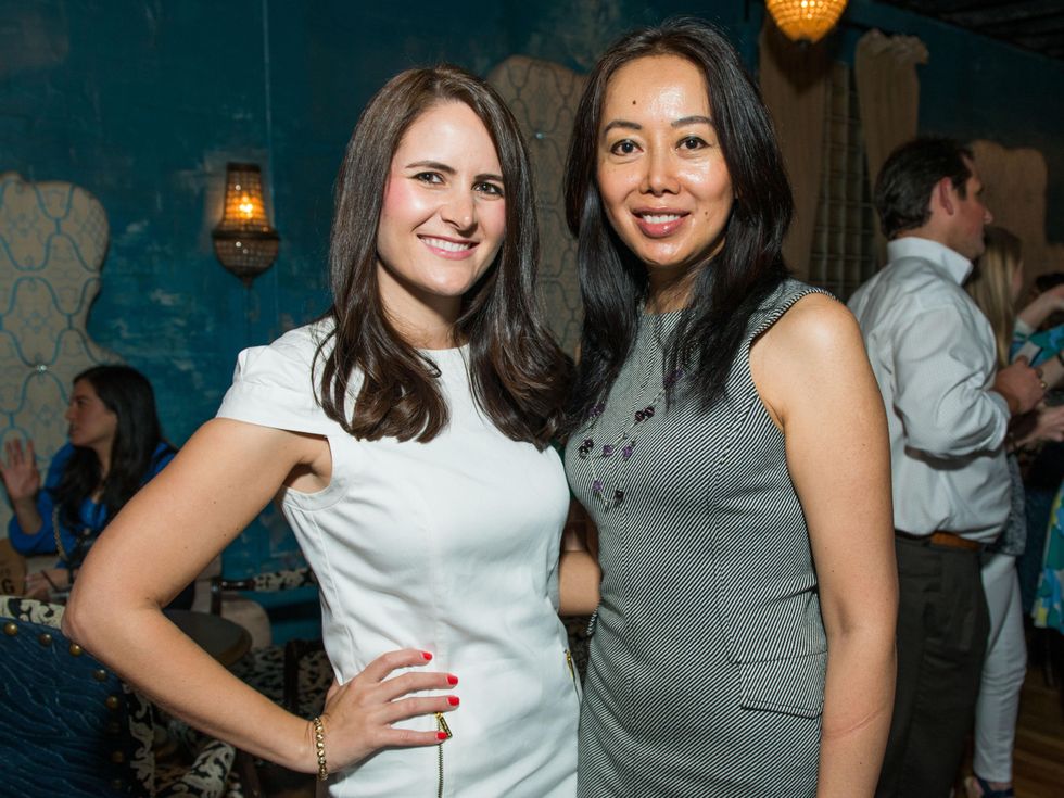 13 Holly Grice, left, and Jackie Leong at the CultureMap Summer Social July 2014