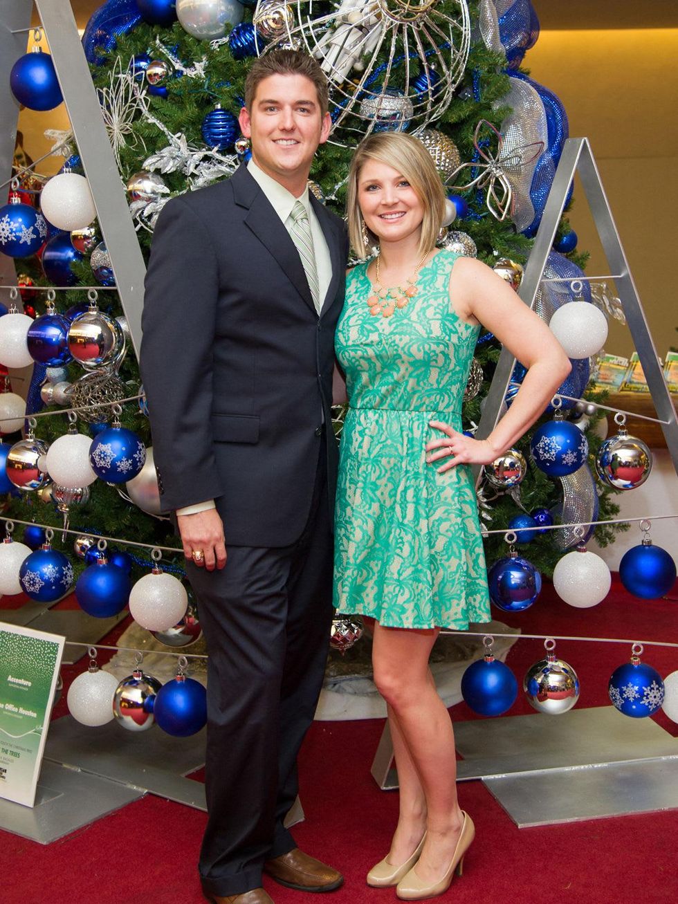 13 Kyle and Bobbie Tschudy at the Alley Theatre's Deck the Trees Celebration November 2013