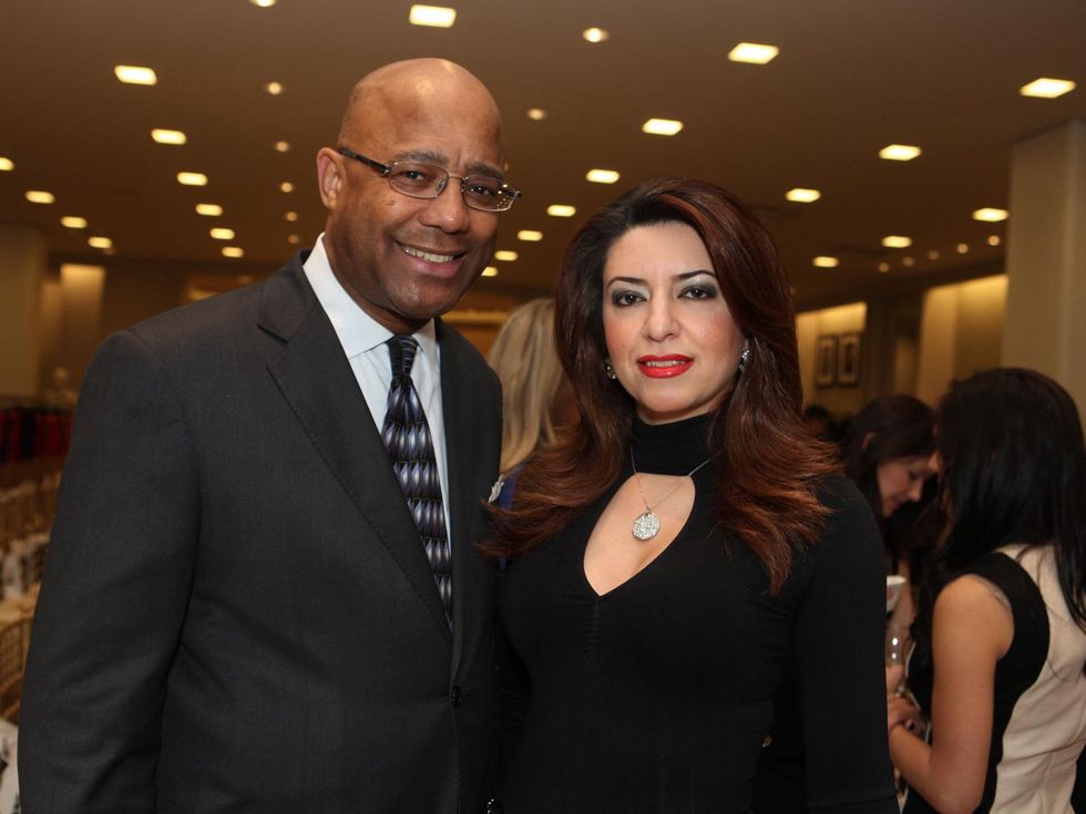 13 Michael Pearson and Parissa Mohajer at the Galveston Mardi Gras gown preview January 2014