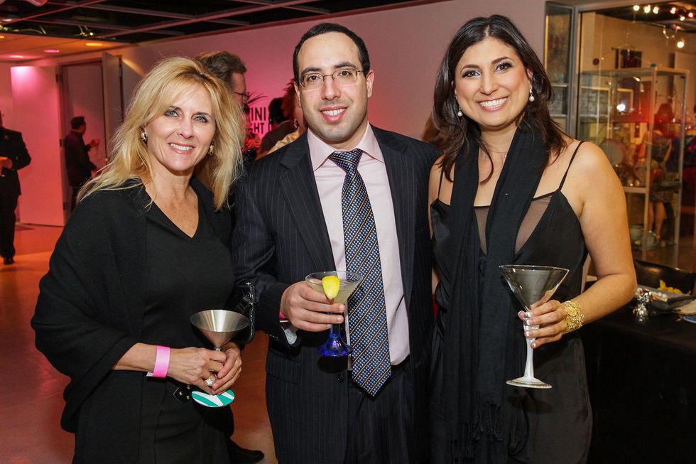 13 Michelle Mantor, from left, Dan Foty and Bianca Bucaram at Martini Madness February 2014