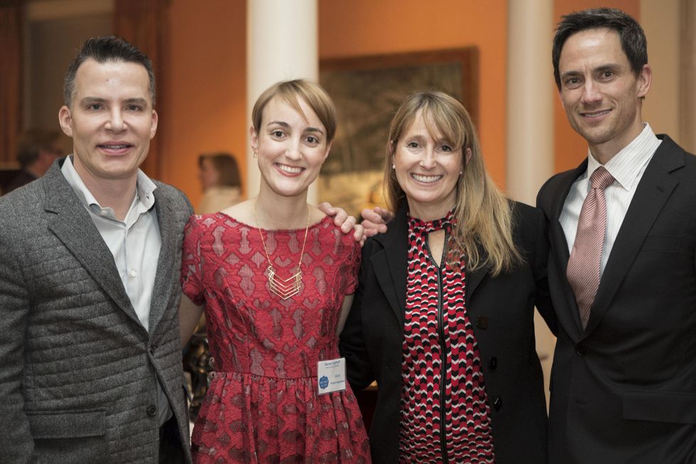 13 Randy Rakes, from left, Sarah Sudhoff, Andy Blitzer and Jeff Myhrah at the Houston Center for Photography Print Auction February 2015
