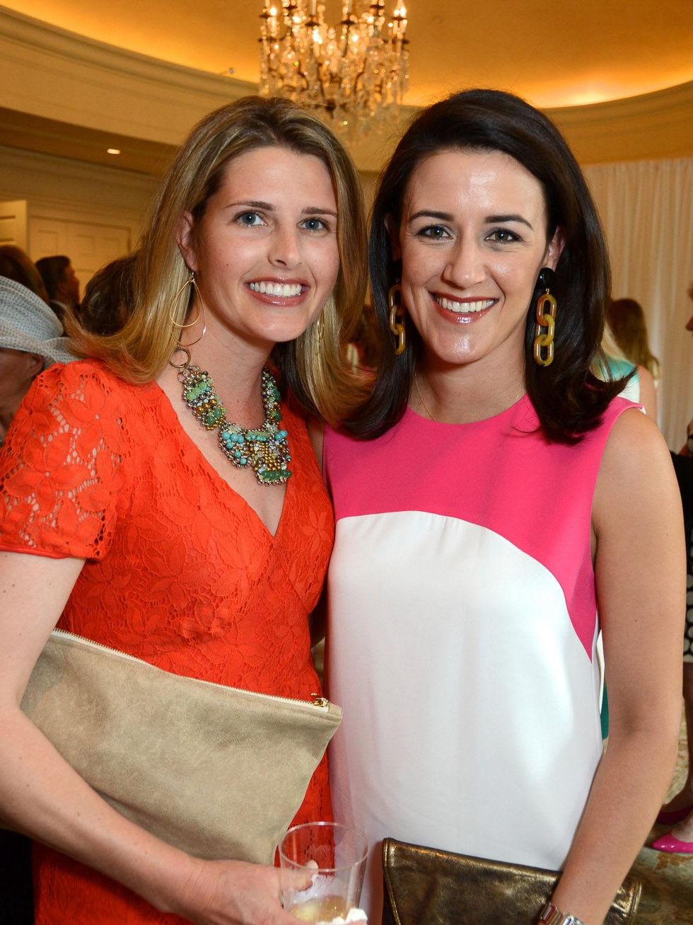 13, River Oaks tennis luncheon, April 2013 Catie Ross, Ashley Pearce