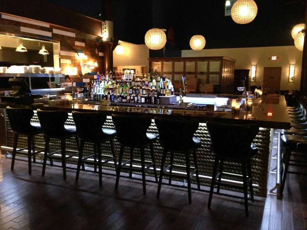 13 Steakhouse in Galveston December 2013 bar interior