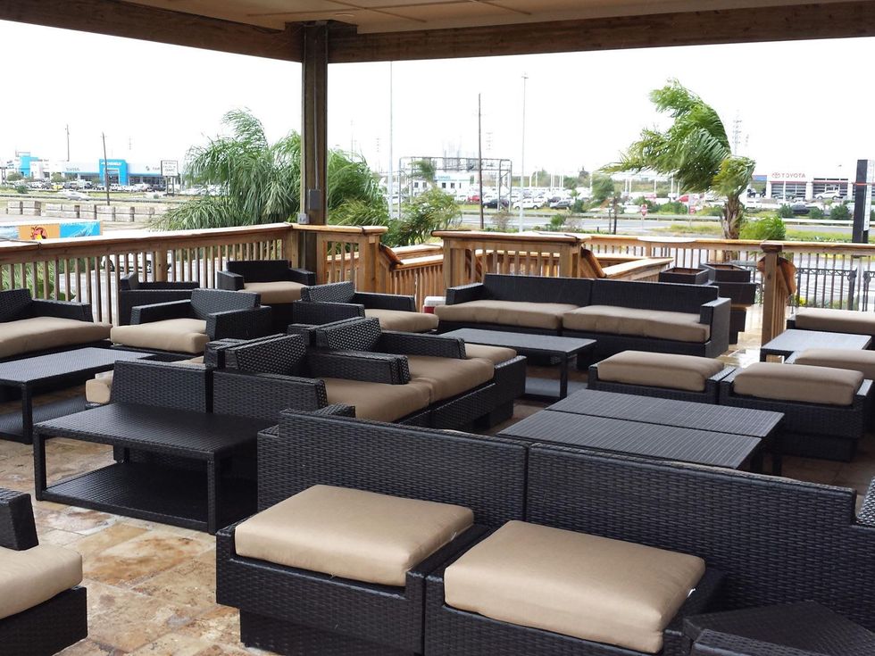 13 Steakhouse in Galveston December 2013 outdoor patio deck