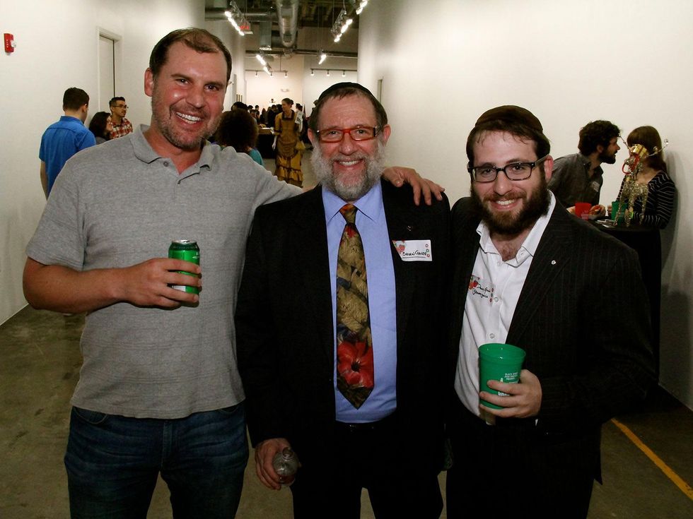 13 Tyler Crabtree, from left, Brian Gavin and Danny Gavin at the Black Sheep Agency Care-All Christmas party December 2013