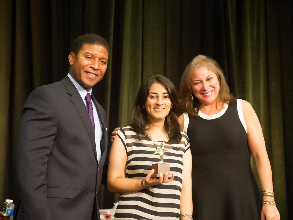 1310 Spencer Tillman, from left, Naz Diamond and Cynthia Cisneros at the Career and Recovery Luncheon July 2014