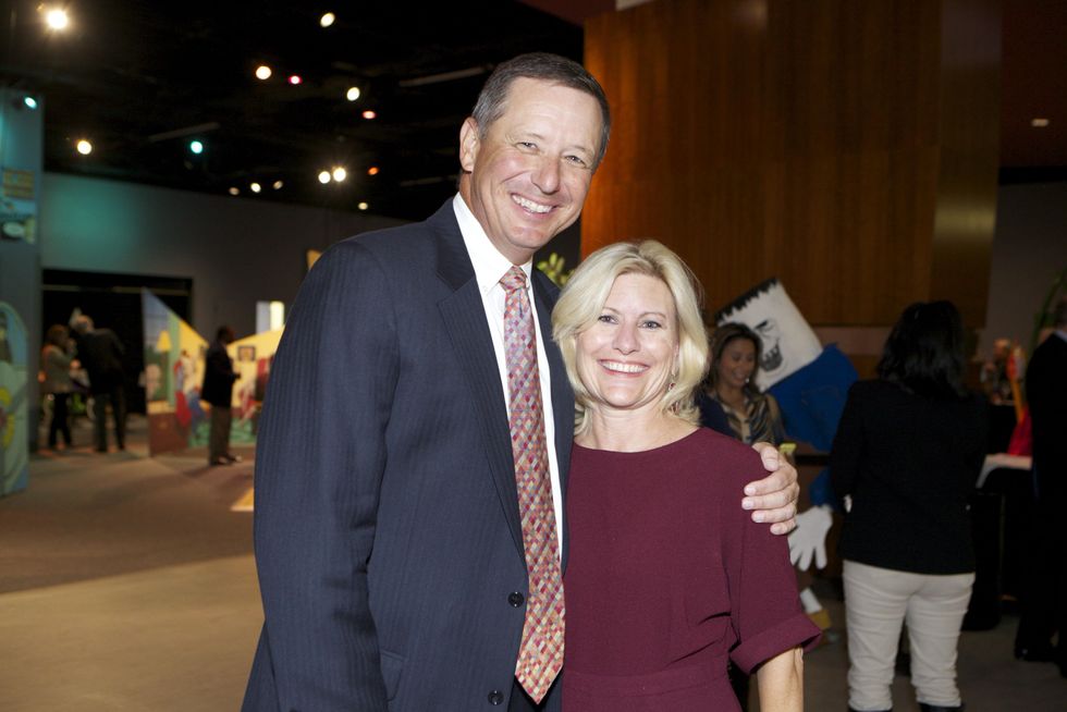 1313 David Wuthrich and Maureen Higdon at the Passport to the World wine and food event at The Health Museum October 2014