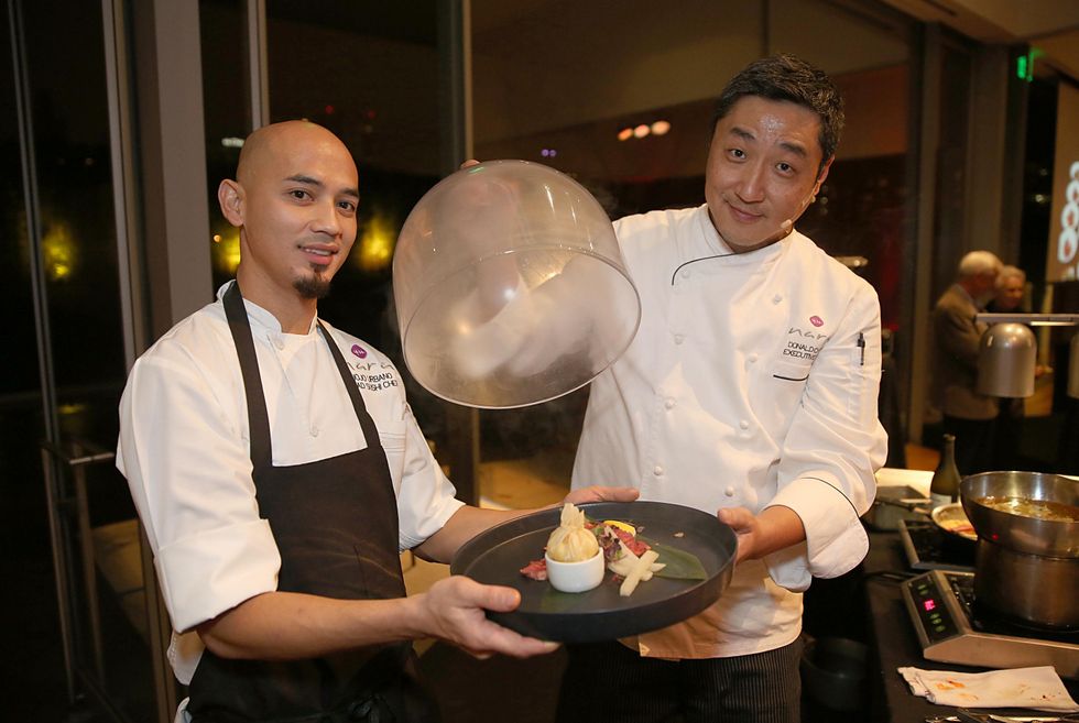 132 Name, left, and Donald Chang at the Asia Society Texas Center Kobe beef Cook-off December 2014