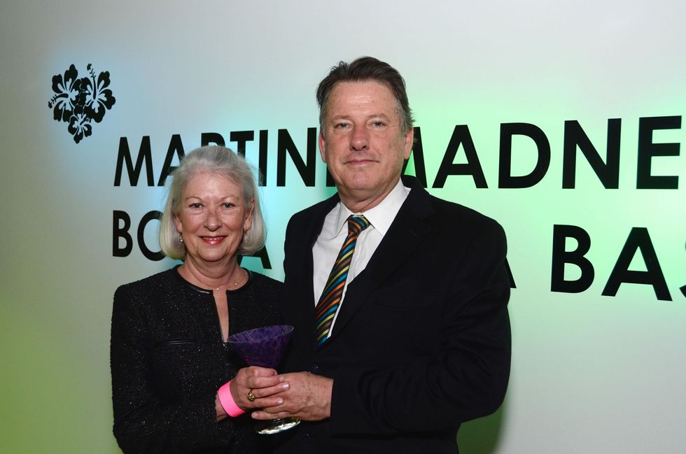 137 Betsy and Chuck Powell at the Craft Museum Martini Madness party January 2015