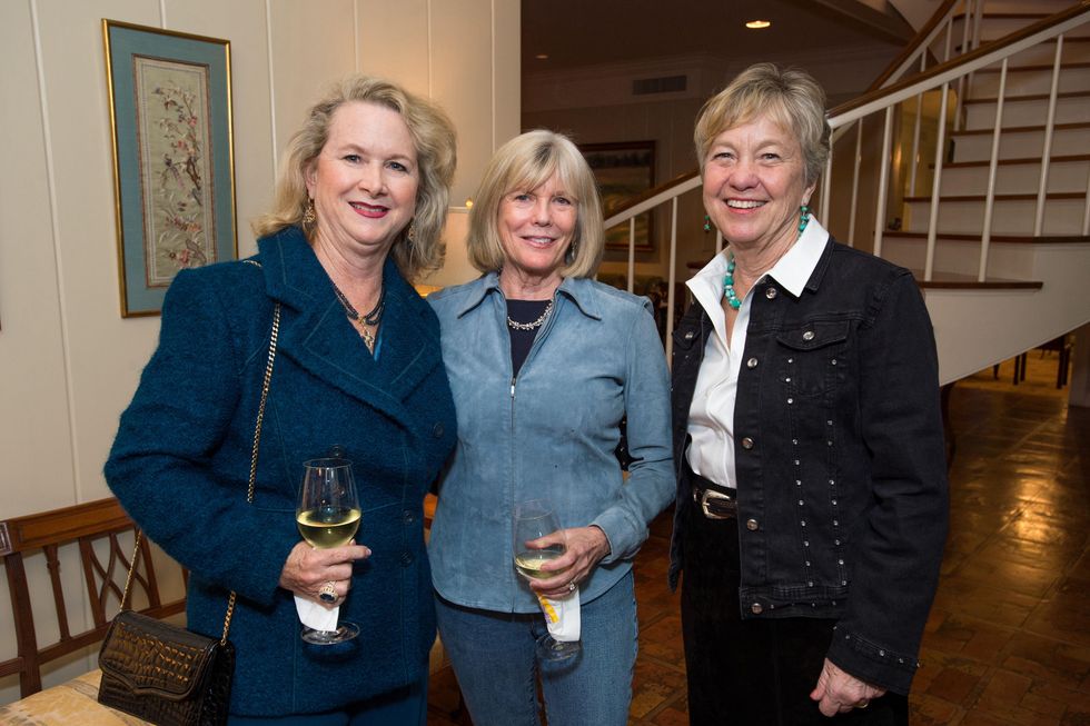 137 Rebecca Rude, from left, Caroline Sabin and Adrian Ross at The Kinkaid School Alumni luncheon March 2015