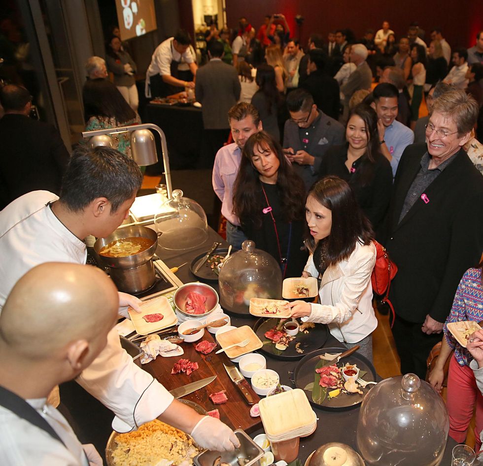 137 The crowd at the Asia Society Texas Center Kobe beef Cook-off December 2014
