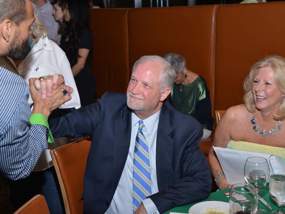13S Todd Ramos, from left, with Steve and Sandra Rhoden at the Emerald City ESCAPE Celebrity Serve Benefit April 2014