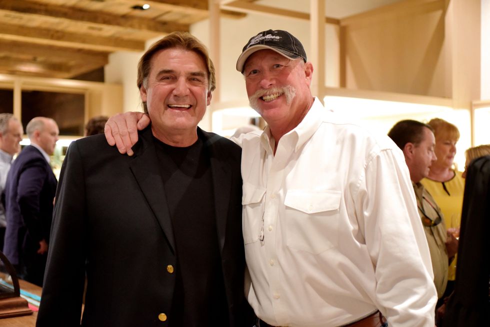 14 1694 Dan Pastorini, left, and Goose Gossage at the Lucchese Grand Opening February 2015