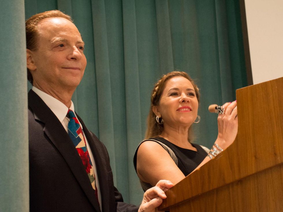 14-20 Lester Marks and Dr. Penelope Gonzalez Marks at the Community Artists\u2019 Collective\u2019s luncheon September 2014