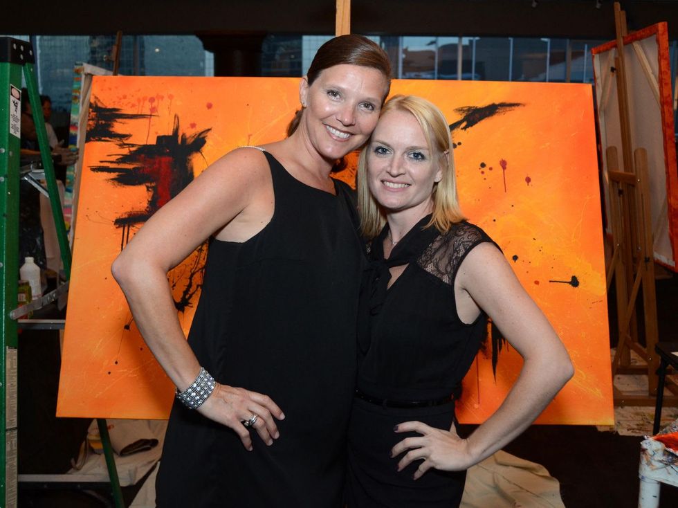 14 ARTcetera event at Houston City Club August 2013 Dana McWhorter, Natalie Solomon