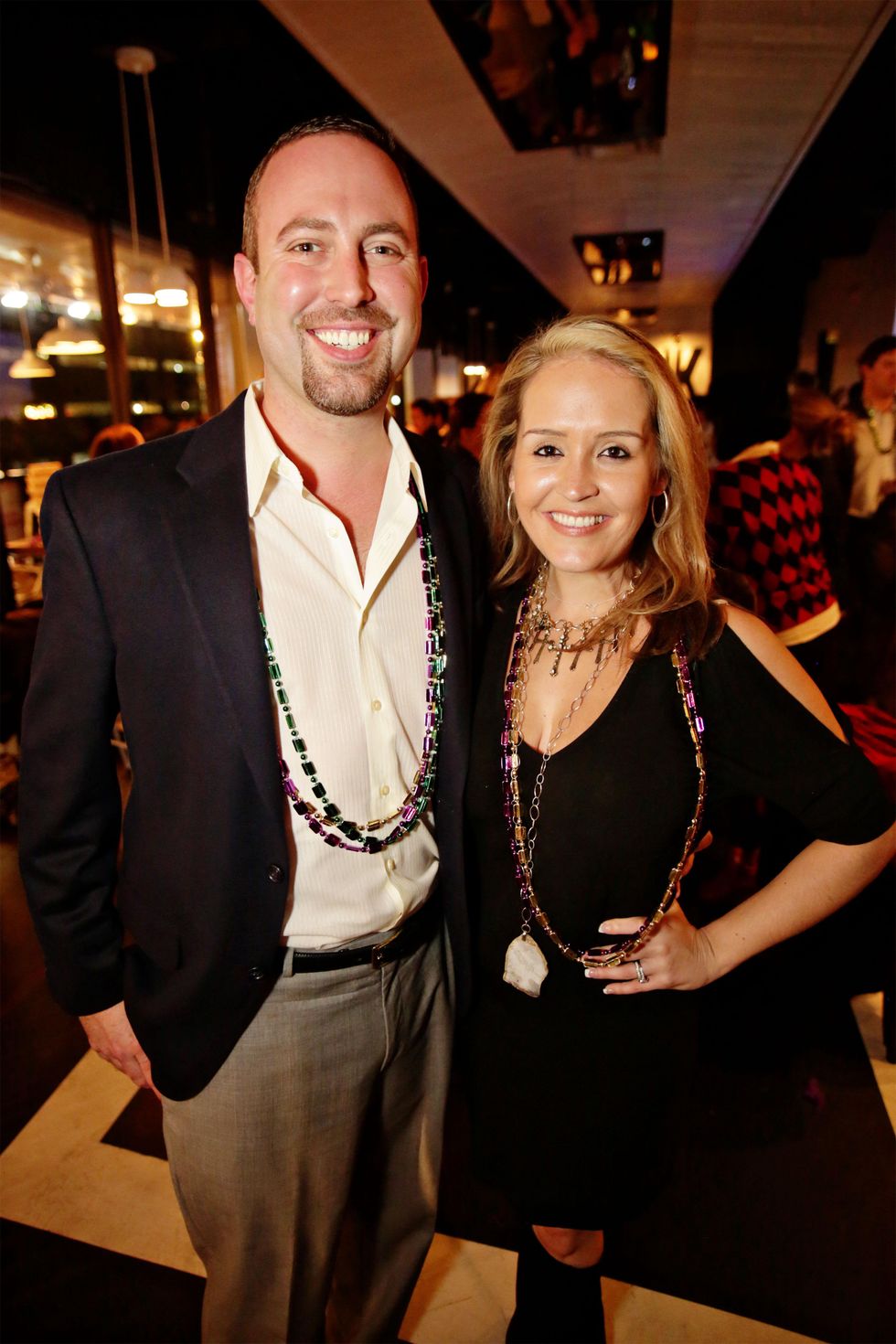14 Ashton and Nicole Stresau at Gray\u2019s Public House Mardi Gras grand opening benefiting Urban Green February 2015