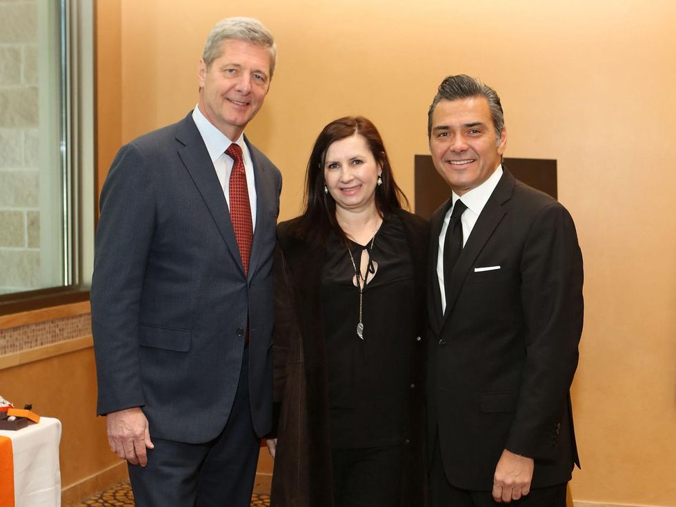 14 Bobby Dees, from left, Sylvia Forsythe and Albert Rubio at the Houston Grand Opera Ball luncheon February 2014
