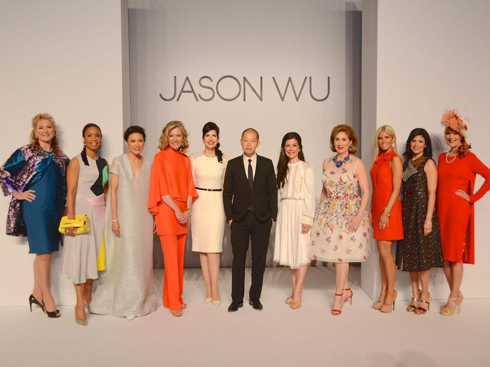 14 Carol Linn,Gina Gaston Elie, Duyen Nguyen, Katie Brass, Kelli Cohen Fein, Jason Wu, Cynthia Petrello, Denise Bush Bahr,Ali Fields, Kristy Bradshaw, Garcie Cavnar at the Best Dressed luncheon March 2015