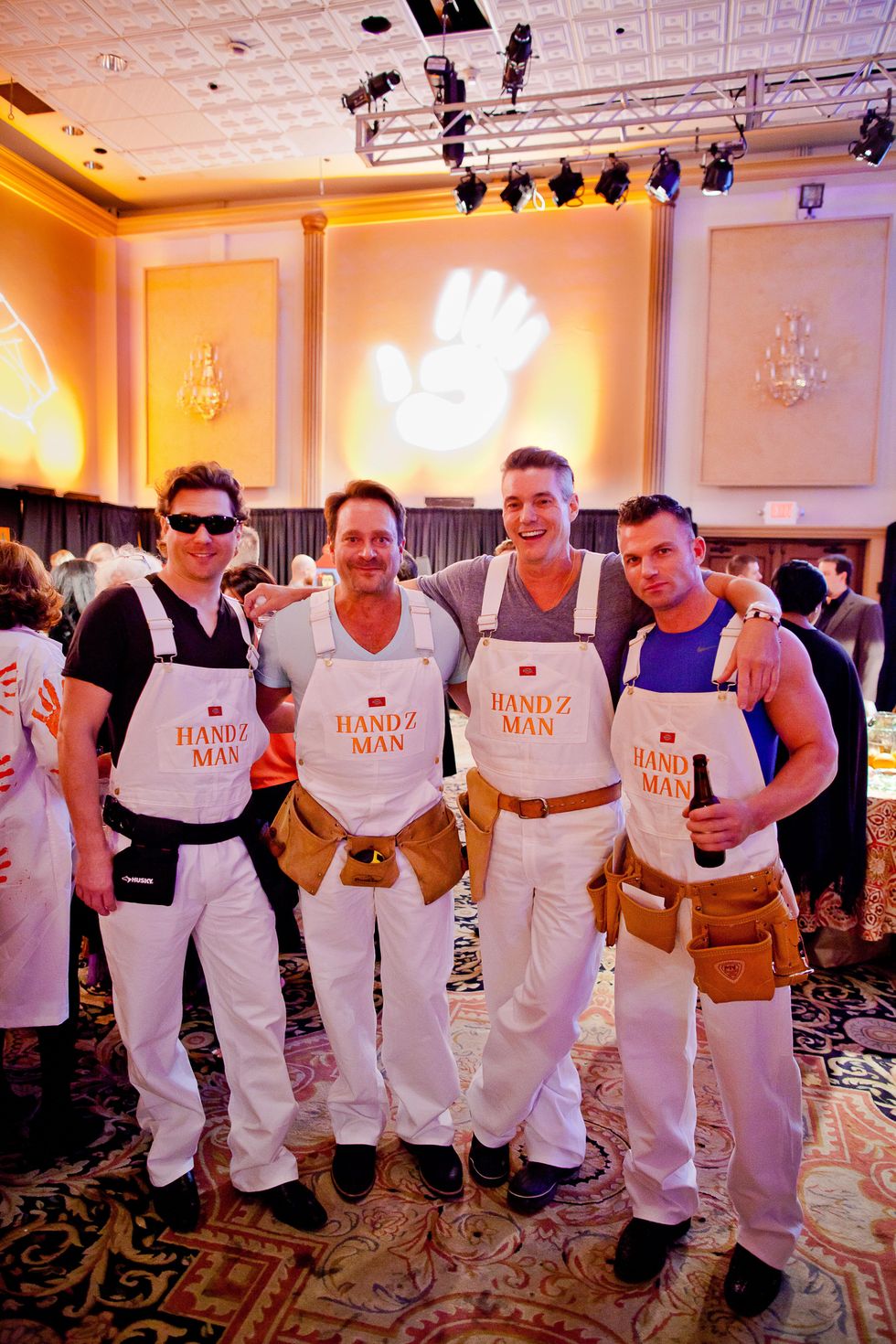 14 Christopher Mendel, from left, Don Mafrige Jr., David Haynes and William Westhoff at the Orange Show Gala November 2014.