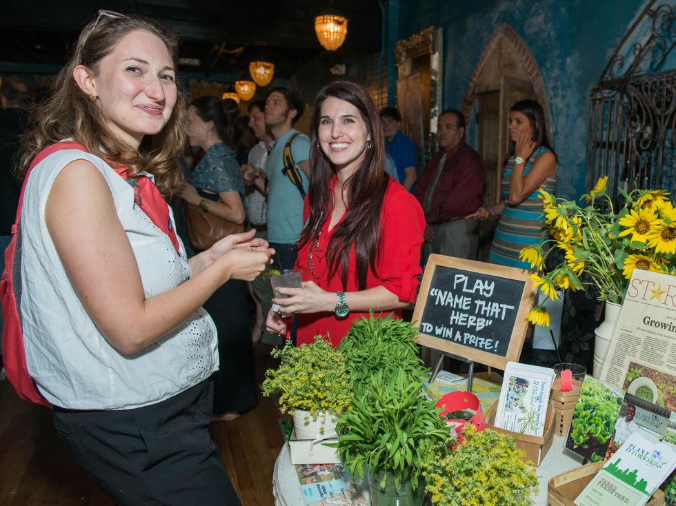 14 Daniella Lewis, left, and Catrina Stevens at the CultureMap Summer Social July 2014