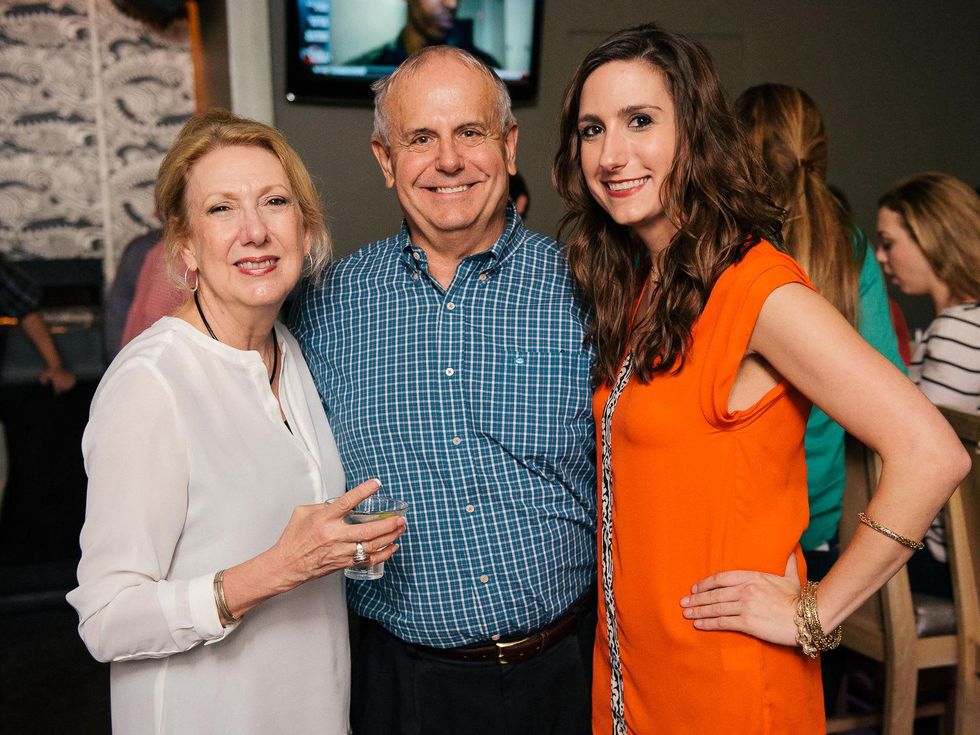 14 Dee and James Darby, from left, with Scarlett Virginia Darby at CityCentre Night Out with CultureMap April 2014