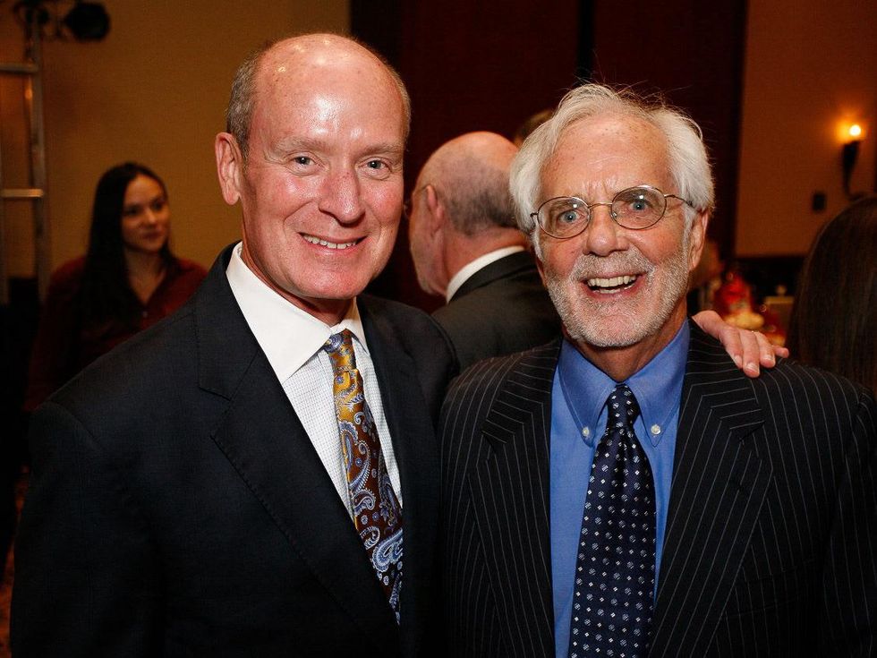 14 Dr. Mark Kline, left, and Scott Basinger at the Celebration of Champions luncheon October 2013