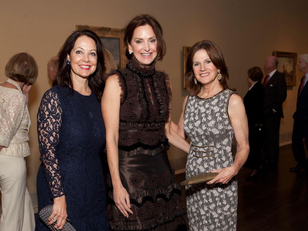 14 Karol Barnhart, from left, Laurie Morian and Judy Tate at the MFAH Impressionism dinner December 2013