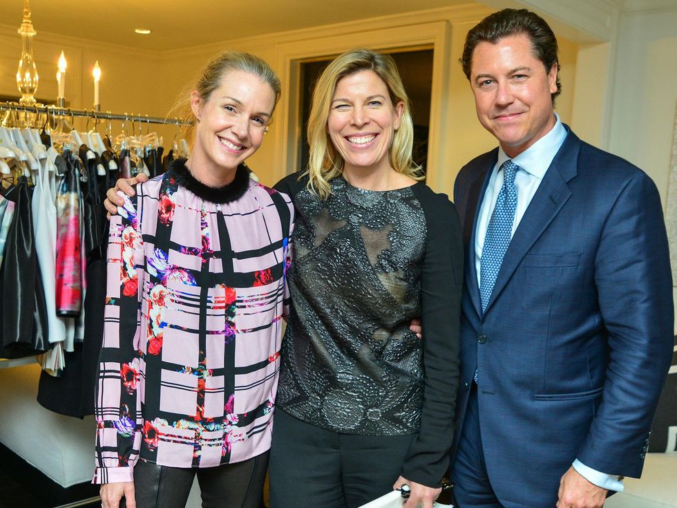 14 Kathryn Fay, from left, Kelly Stinnett and Ian Fay at the Baanou trunk show December 2013