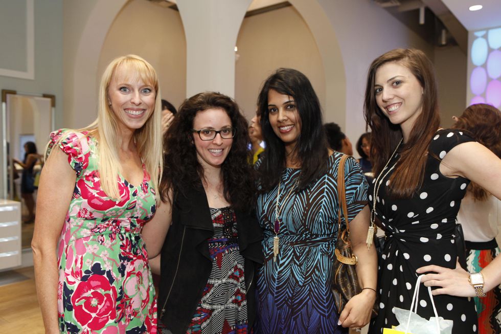 14 Lauren Swenson, from left, Lisa Diplacido, Nila Ray and Candace Moore at WOW with Kendra Scott October 2014