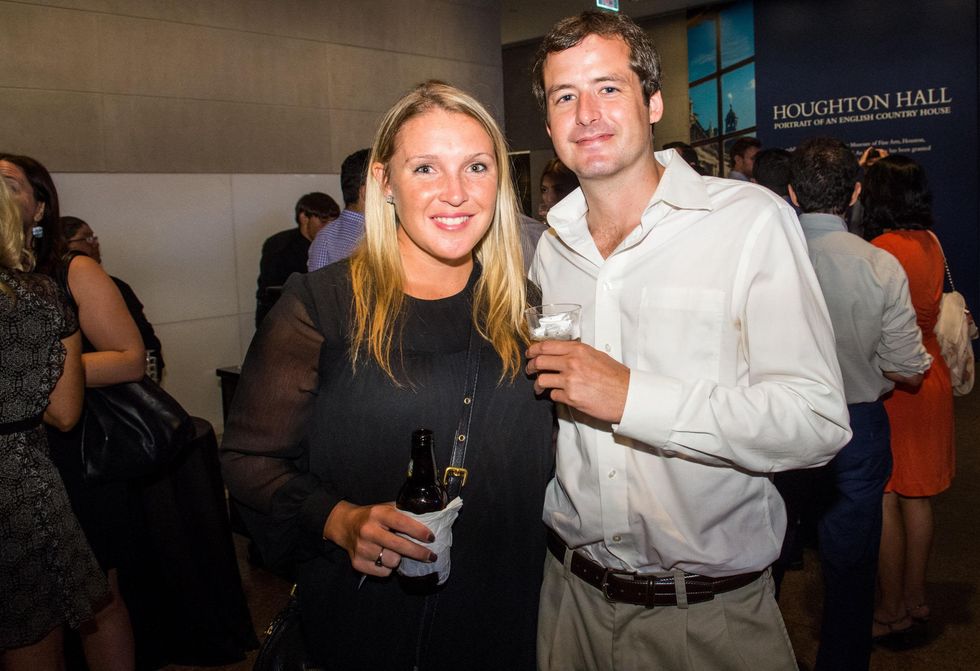 14 Mariclaire Rebman and Ross Brendel at the MFAH Art Crowd party September 2014