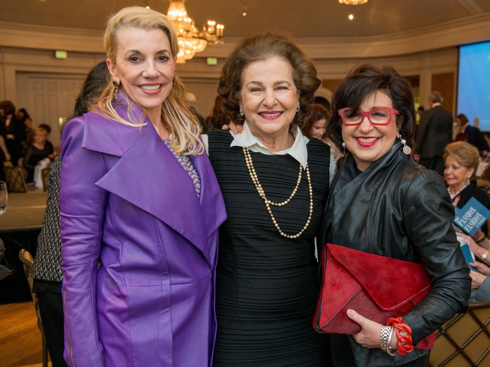 14 Marie Bosarge, from left, Joann Crassas and Roz Pactor at the Passion for Fashion luncheon March 2015