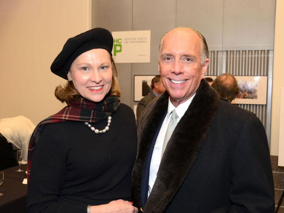 14 Minnete Boesel and Alfred Moran at the mayoral inauguration reception at the Houston Food Bank January 2014
