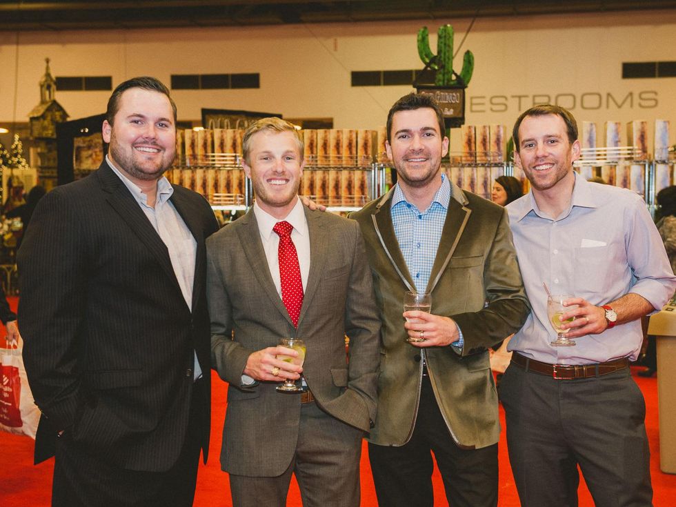 14 Robert Alinger, from left, Kevin Boyer, Kevin Smith and Cory Baten at the Nutcracker Market preview party November 2013