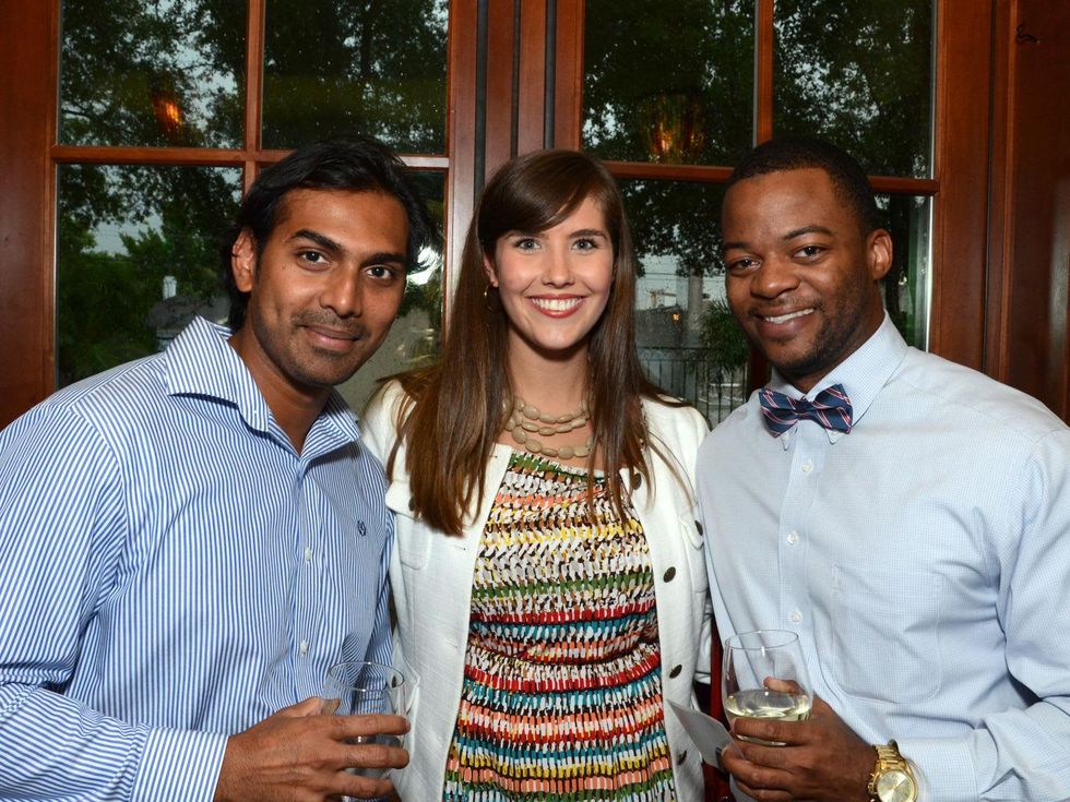 14 Urban Green happy hour August 2013 Shilpesh Goregaonkar, Catherine Bradley, Evan Hawkins