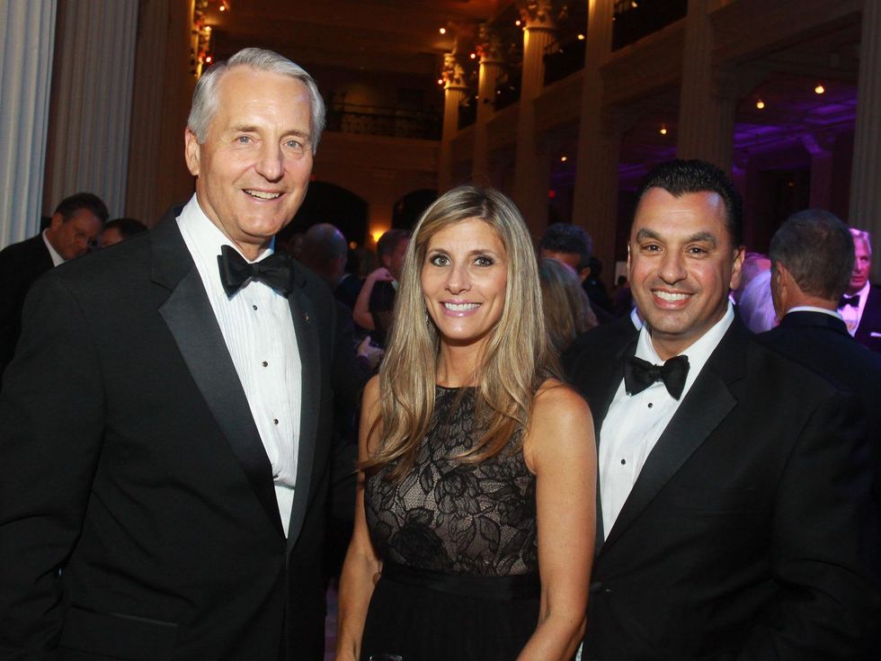 143 Dr. Robert Ivany, left, with Gina and Dr. Devinder Bhatia at the Houston Symphony gala.