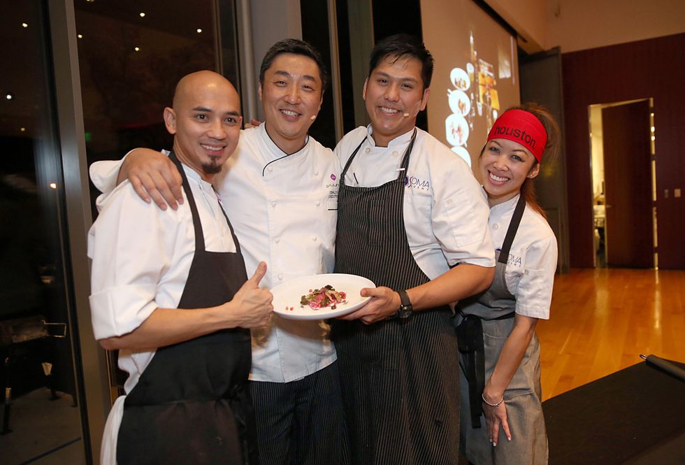 144 Chefs at the Asia Society Texas Center Kobe beef Cook-off December 2014