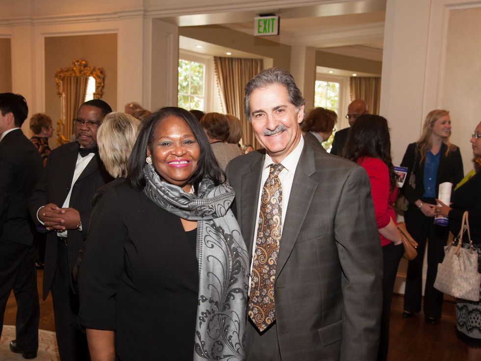 145 Dr. Beverly Stevenson and Dan Woods at Family Services 110th anniversary