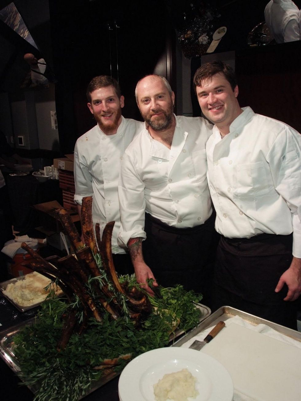 146 Richard Knight, center at the Bon Vivant Dinner January 2014