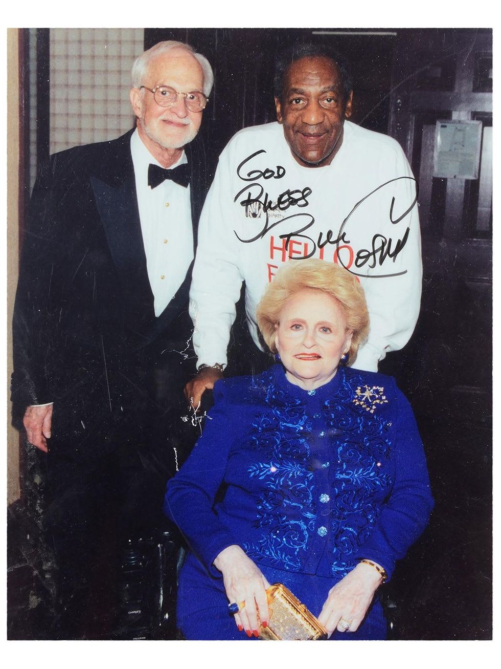 148 Maxine Mesinger auction October 2013 Emil Meyer Mesinger, from left, Bill Cosby and Maxine Mesinger