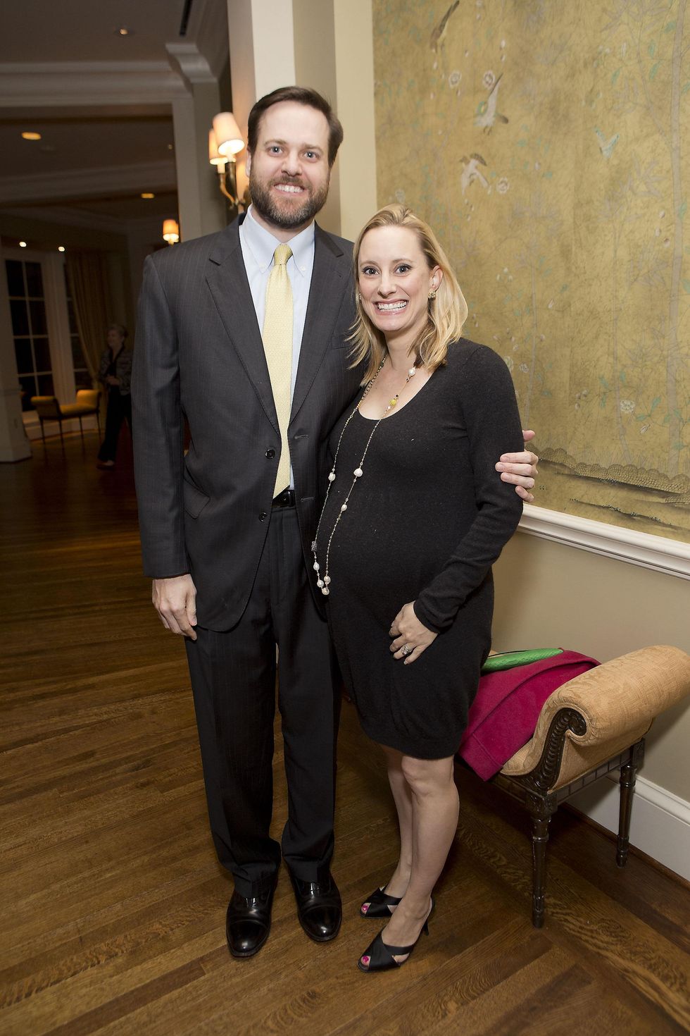 149 Spencer and Allison Stasney at the Great Grown-Up Spelling Bee January 2015