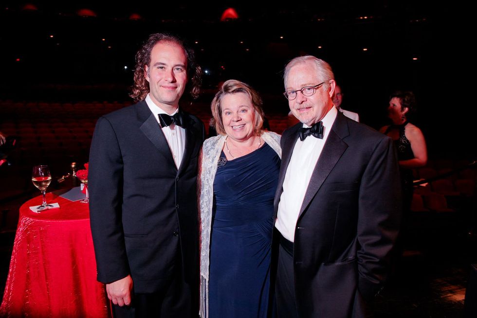 15 Antoine Plante, from left, Julia Little and Blake Eskew at the Mercury Baroque Gala March 2014