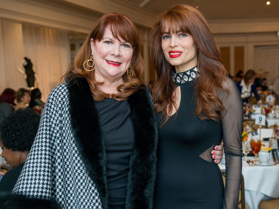 15 Barbara Van Postman, left, and Karina Barbieri at the Passion for Fashion luncheon March